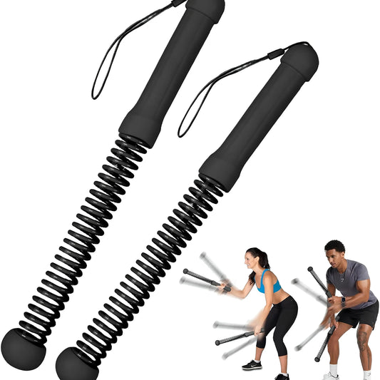 Upgraded Weighted Cordless Battle Ropes – Silent Ropeless Training Equipment for Home Gym, Portable Exercise Solution for Indoor & Outdoor Workouts for Men and Women
