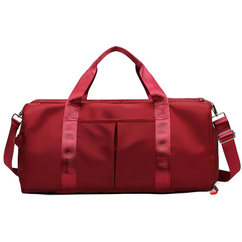 Waterproof Fitness Travel Duffel Bag - Versatile Weekender for Men and Women
