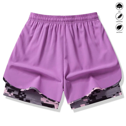 3-Pack Women's Casual Athletic Shorts with Built-In Liner and Adjustable Drawstring Waistband - Ideal for Outdoor Sports, Fitness, Running, and Everyday Wear