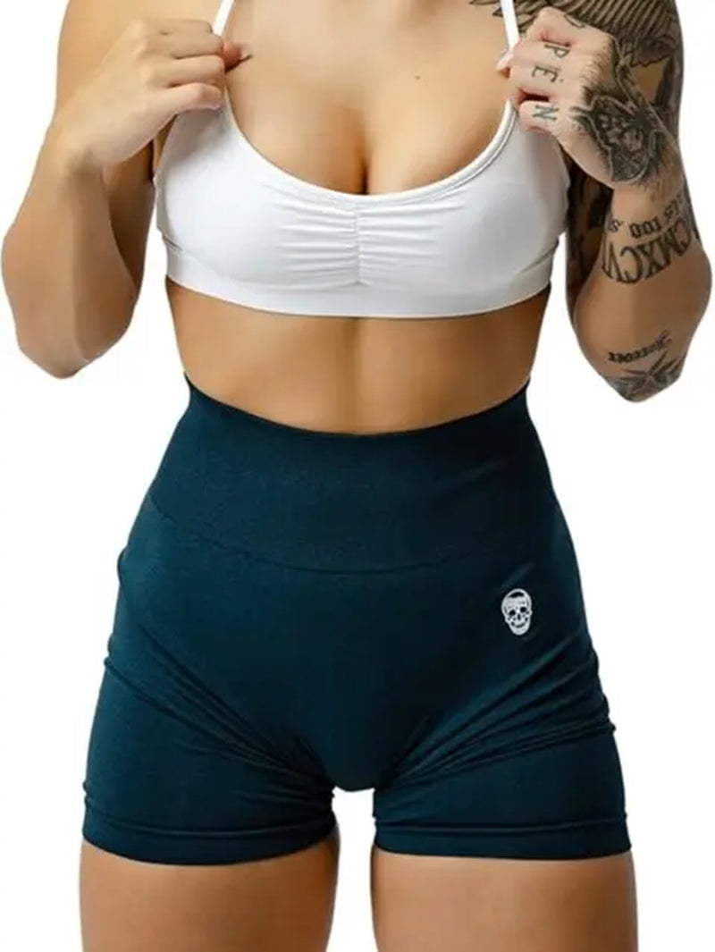 Gymreapers Women's Infinity Seamless Scrunch Shorts - Moisture-Wicking, Breathable Fabric, High Waist Compression Fit, Squat-Proof Athletic Shorts for Gym Training and Fitness