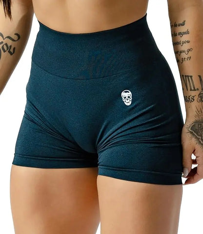Gymreapers Women's Infinity Seamless Scrunch Shorts - Moisture-Wicking, Breathable Fabric, High Waist Compression Fit, Squat-Proof Athletic Shorts for Gym Training and Fitness